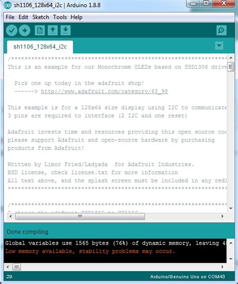 Image result for Sh1106 Arduino