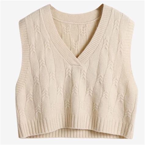 Cable knit sweater vest – Artofit