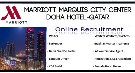 JW Marriott Marquis City Center Hotel Doha, Qatar Jobs Openings for ...