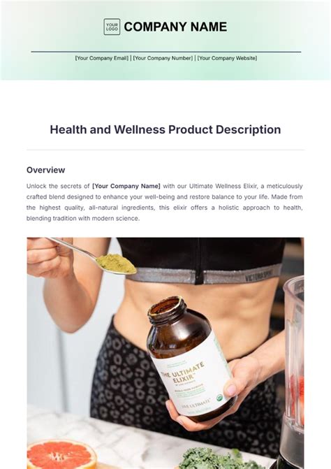 FREE Product Description Templates & Examples - Edit Online & Download ...