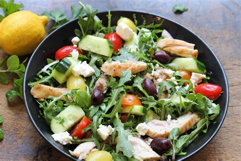 Easy Mediterranean Grilled Chicken Salad - Fully Mediterranean