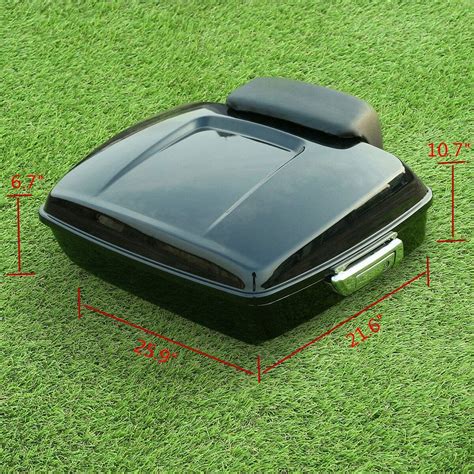 Buy TCMT Chopped Tour Pack Trunk Backrest 2 Up Mount Rack Base Plate ...