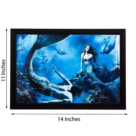 Mermaid Satin Matt Texture UV Art Painting - eCraftIndia Online