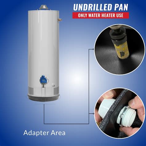 American Built Pro 22-in ID Plastic Water Heater Drain Pan with PVC 10 ...