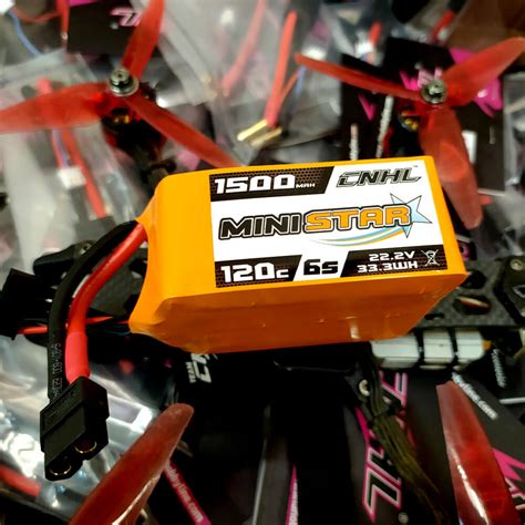 CNHL MiniStar 1500mAh 22.2V 6S 120C LiPo Battery – XT60 Plug – RC Mumbai