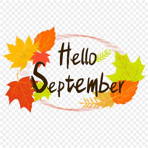 September Leaves Clip Art Free
