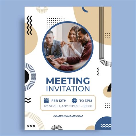 Business Meeting Invitation Poster 的图像结果