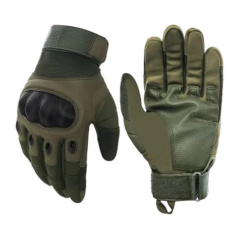 AUTOGUYS FF-2 Full-Finger Bike Riding Gloves TPR Knuckle Protection ...