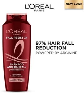 L'Oréal Paris Fall Resist 3X Arginine Anti-Hair Fall Shampoo | For ...
