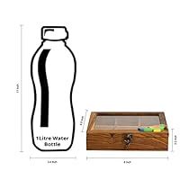 Buy ExclusiveLane Teak Wooden Table Top Masala Dabba Containers Jars ...