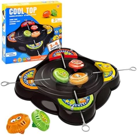 Buy WISHKEY 4 Players Cool Spinning Battle Top Game, Gyro Battle Toy ...