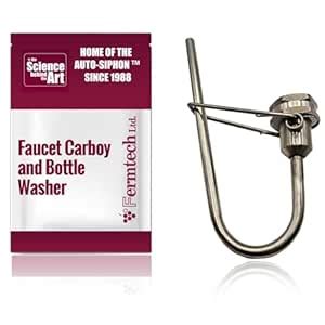 Buy Fermtech Faucet Jet Carboy and Beer Wine Bottle Washer Stainless ...