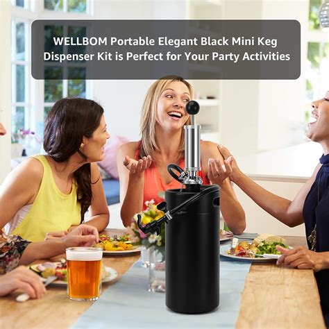Buy WELLBOM 128 OZ Mini Keg Party Picnic Pump Beer faucet Dispenser Kit ...