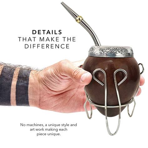 Buy Balibetov Yerba Mate Gourd Set (Original Natural Handmade Yerba ...