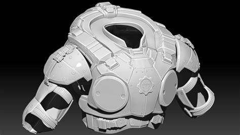 3D Print Model Gears of War Marcus Fenix Style COG Armour Files ...