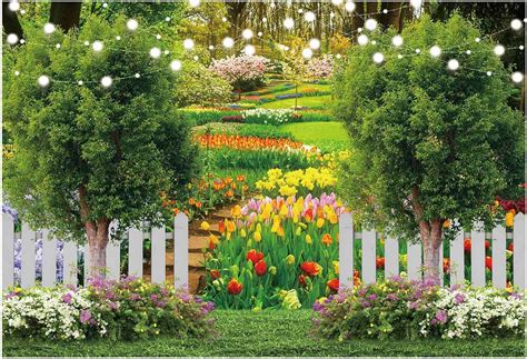 Funnytree Spring Flower Garden Backdrop for Photography India | Ubuy