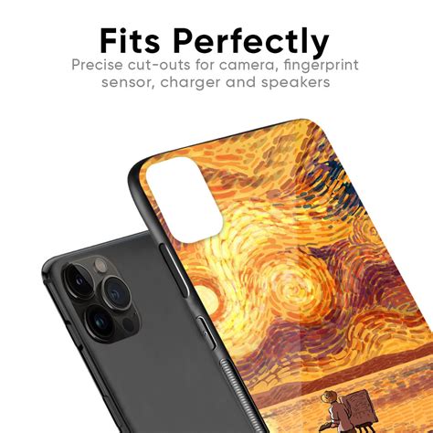 Sunset Vincent iPhone 15 Pro Glass Back Cover - Flat 35% Off On iPhone ...
