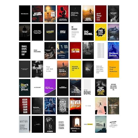 Set of 56 Motivational and Inspiring Quote Posters | Matte Laminated ...