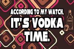 Poster Vodka Quote It'S Vodka Time (Large Print, 36x24 Inches, Banner ...