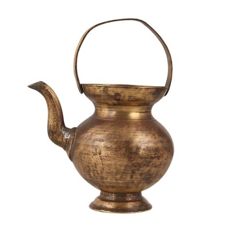 Indian Brown Brass Kamandal for Rituals