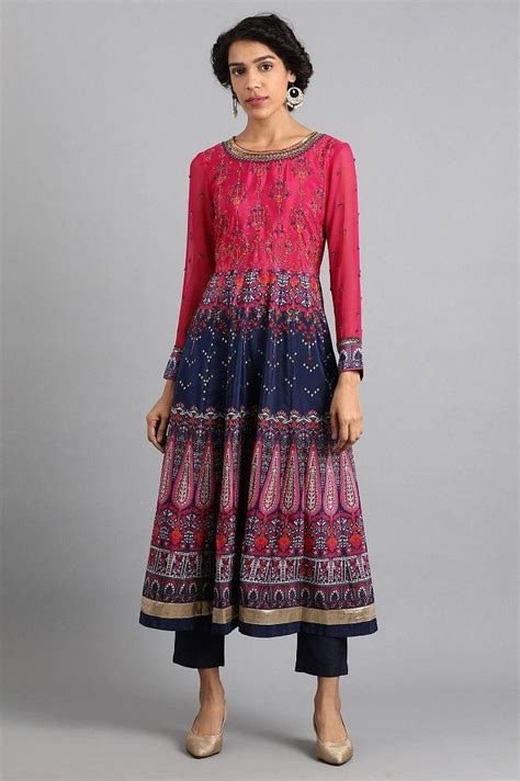 Buy Blue Ankle Length Trousers Online for Woman | WforWoman