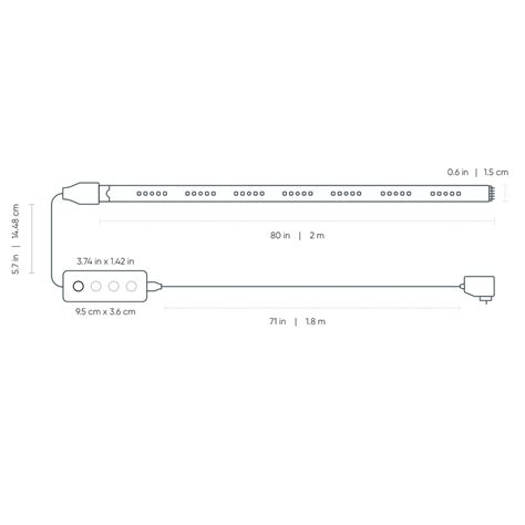 Nanoleaf Essentials Smart LED Lightstrip Starter Kit - 2 Metre (80")