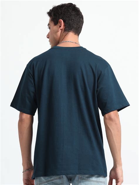 240GSM Unisex Petrol Green Cotton Oversized Tshirt Wholesale Rate ...