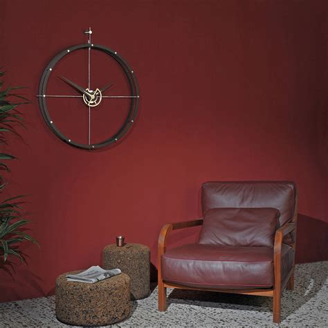 Buy Nomon Doble O in Calabo Wood Wall Clock | Spacio India