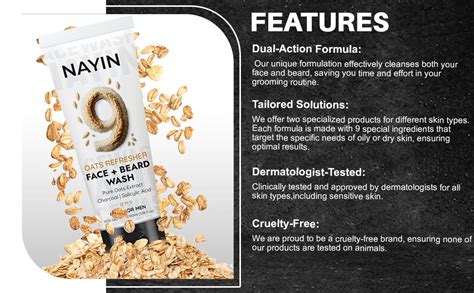 NAYIN Hydrating Honey Bliss - 2-in-1 Face & Beard Wash for Men | Shea ...