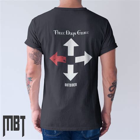 Three Days Grace Outsider T-Shirt, Three Days Grace Tee Shirt, Rock ...