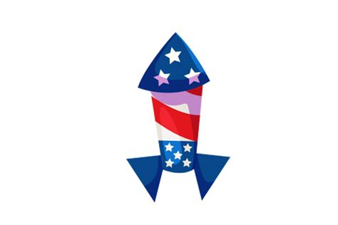 Firework 4th of July Clipart Graphic by pohonrindangstudio · Creative ...