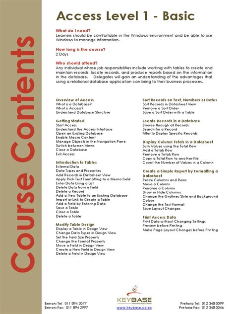 Image result for Access Lesson 1