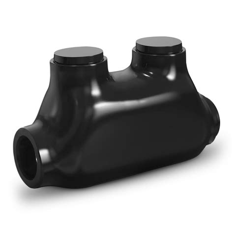 OHLECTRIC in-Line Splice Connector - 2/0-6 AWG - Black Insulated ...