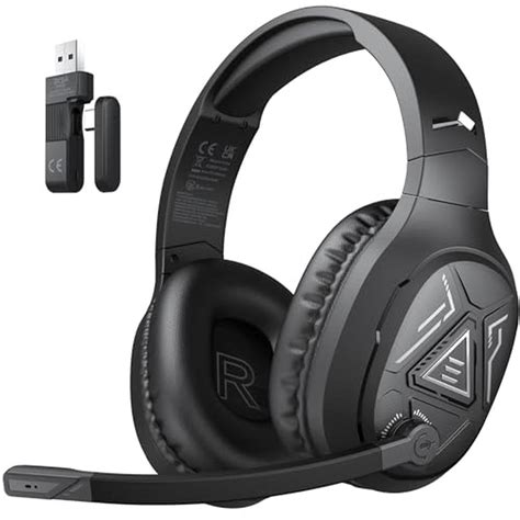 EKSA 2.4GHz Wireless Gaming Headset with Noise Canceling Microphone fo ...