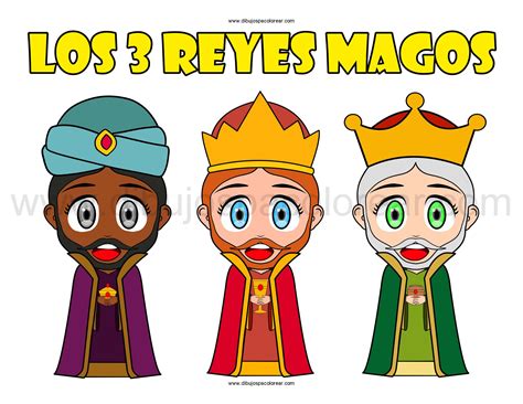 Dibujos De Los Reyes Magos Para Imprimir Y Colorear - Dibujos para ...