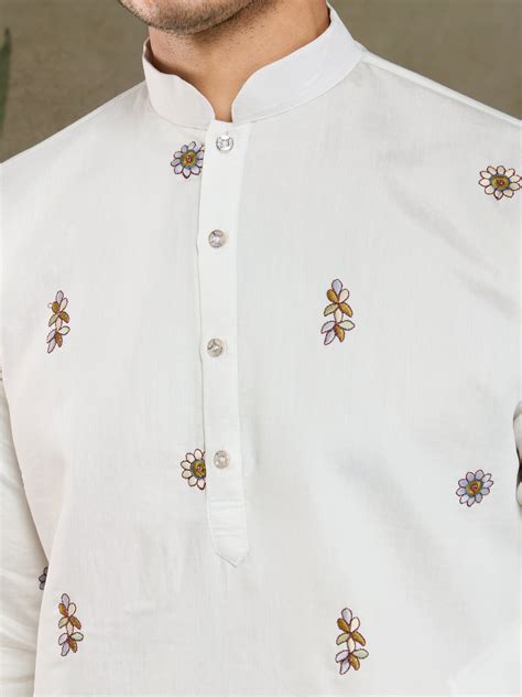 Wedding Special White Color Kurta and Dupatta for Men – TULIP DESIGNER
