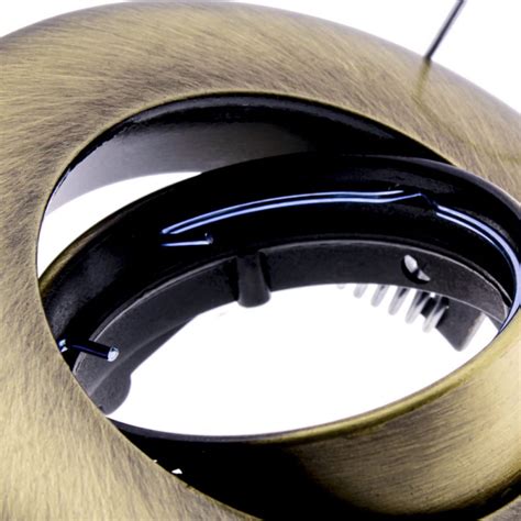 Serie 353100 Movable Round Antique Brass Recessed Spotlight - Angel ...