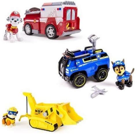 PAW PATROL Chase'S Spy Cruiser, Marshall'S Ambulance, & Super Pup ...