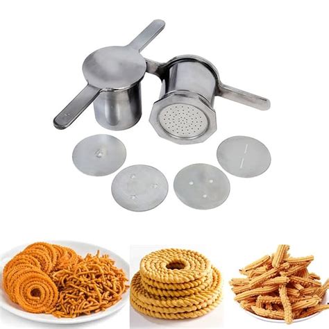 Buy Ammaieesan Traditional achu murukku Maker Aluminium Kitchen Press ...