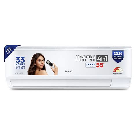 Cruise 1 Ton 3 Star, New Star rated, Inverter Split AC with 7-Stage Air ...