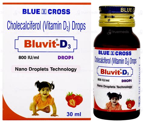 Bluvit D3 Drops 30 Ml - Uses, Side Effects, Dosage, Price | Truemeds