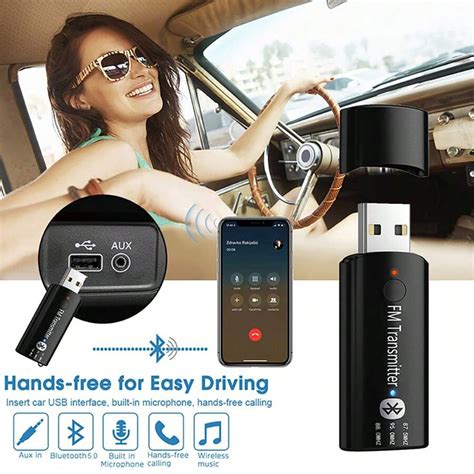 VAORLO Car Kit Bluetooth Receiver 3.5MM AUX Stereo Audio Wireless ...