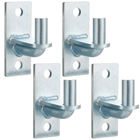 Dunzy 4 Pcs Wall Mount Gate Hinges, Heavy Duty Wall Plate Hinges for ...