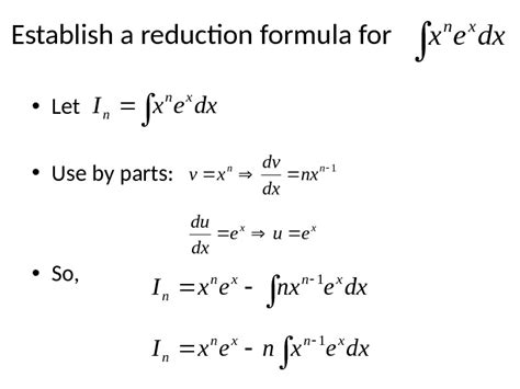 Integration by Reduction Method 的图像结果