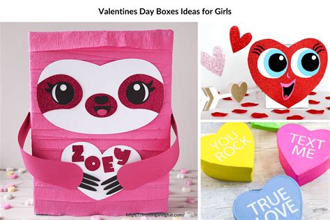 Valentine's Day Box Ideas for Girls - Frosting and Glue- Easy crafts ...