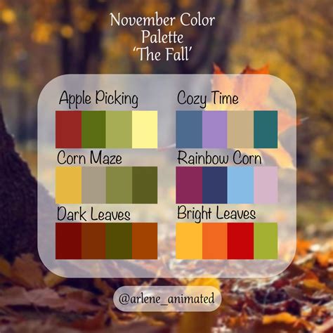 November Color Palette by AmidstCreations on DeviantArt