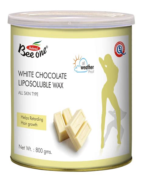 Beeone White Chocolate Liposoluble wax 800gm (Oil wax) : Amazon.in ...