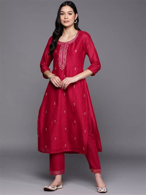 Libas Women Floral Zari Embroidered Kurta - Price History