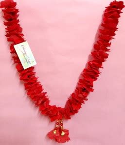 Ananyo Srijon 16 inch Handmade Artificial Velvet Rose Mala / Garland ...
