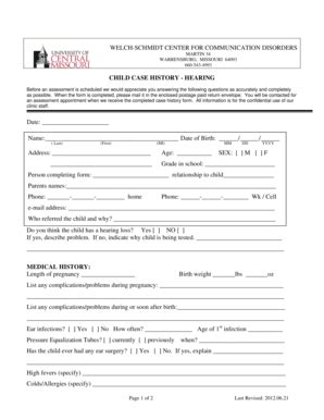 Fillable Online ucmo Case Hx - Child Aud 12 - ucmo Fax Email Print ...